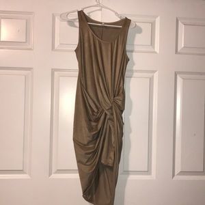 Suede body-con Dress